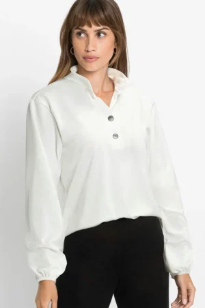 Blusa Gola Padre Off White-bonprix