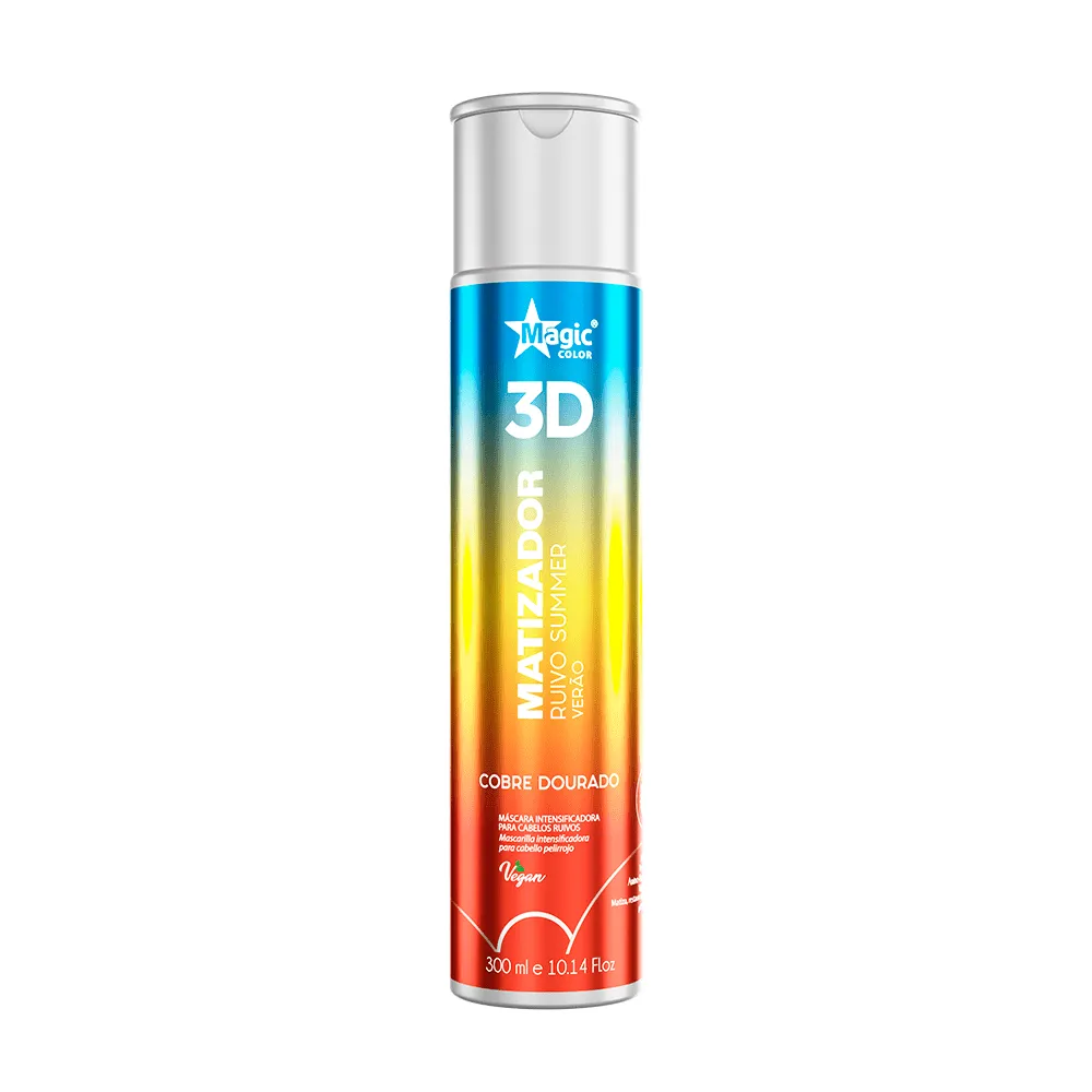 Matizador 3D Ruivo Summer Verão – Efeito Cobre Dourado – 300ml
