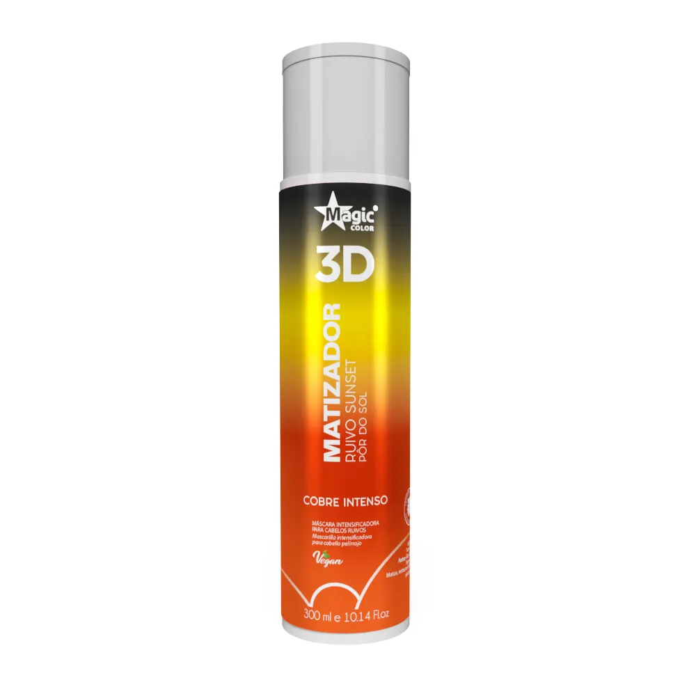 Matizador 3D Ruivo Sunset Pôr do Sol – Efeito Cobre Intenso – 300ml